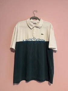 Polo Lacoste blanc vintage taille XL en bon état - Imagen 1 de 7