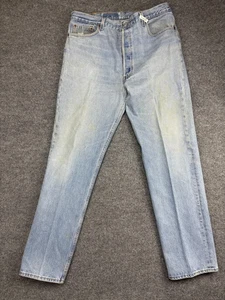 Vintage Levis 501-0193 Jeans Herren 40x34 Light Wash Button Fly USA 90s - Bild 1 von 11
