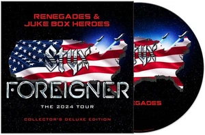 STYX & FOREIGNER "RENEGADES & JUKE BOX HEROES" (PICTURE DISC) SEALED LP! (MINT) - Picture 1 of 3