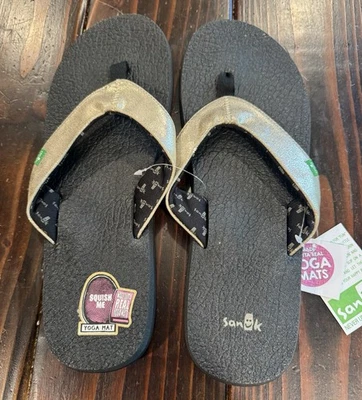Chanclas Sanuk para mujer champán yoga glamour talla 10 1015258 verano nuevas con etiquetas Foto 1 de 4