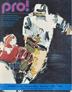 Minnesota Vikings San Francisco 49ers PRO! NFL Program 11/7/71 John Brodie TD - Picture 1 of 1