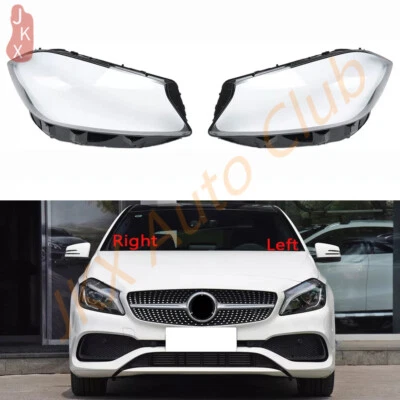 Par de cubiertas de faros para Mercedes Benz Clase A W176 A180 A200 A260 2017-18 Foto 1 de 4