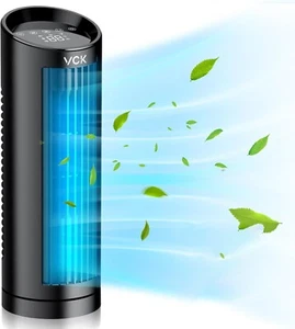 Personal Table Fan, Tower Fan Oscillating Fan, LED Display with Touch - Picture 1 of 8