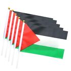 14X21 Cm Palestine Handheld Mini Flag Double Sided Palestine Banners  Outdoor