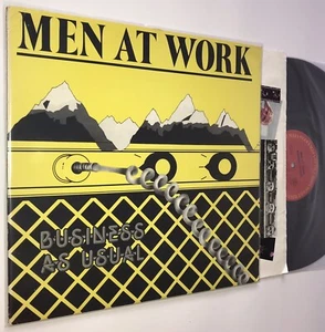 Men @ Work - Business As Usual PROMO Gold Stamped Vinyl LP Columbia Rec ARC37978 - Picture 1 of 12