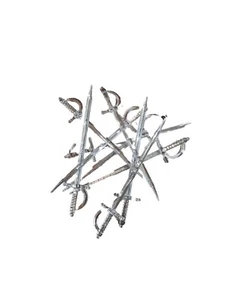 COCKTAIL SWORD STICK NEON PICK STIRRER 10PK CHRISTMAS COCKTAIL PARTY CLEAR KIDS - Picture 1 of 7