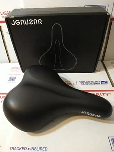 Jgnuenr Bike Seat Saddle Comfort Cushion with Hardware Adapter Waterproof Cover - Picture 1 of 9