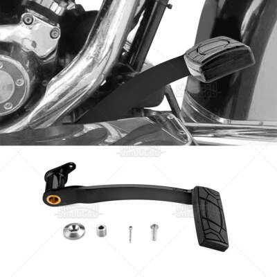 Black Rear Brake Pedal For Harley Davidson Fat Boy Heritage Softail 1987-2017 - Image 1 of 4
