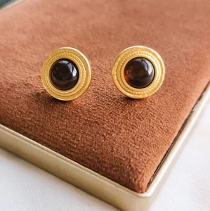 Julie Vos Gold Madison Acetate Stud Earrings - Picture 1 of 4