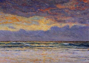 Sunset Margat : Maxime Maufra : 1900 : Archival Quality Art Print - Picture 1 of 2