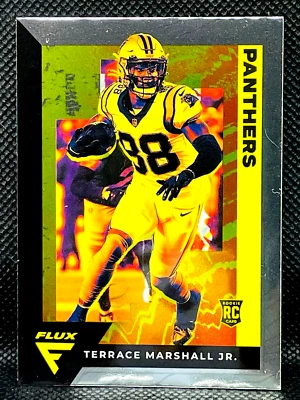 2021 Panini Chronicles Flux - TERRACE MARSHALL JR RC - Rookie Card - PANTHERS - Image 1 of 2