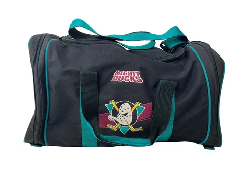 Vintage MIGHTY DUCKS Hockey 1993 NHL Embroider logo Duffle Bag Cover
