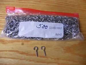 500 Stainless Steel Open Screw Eyes in Size .092 x 1" For Lure Making - Picture 1 of 4