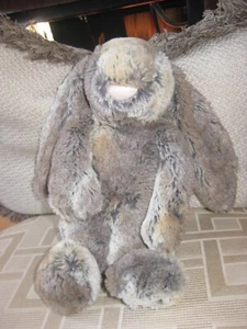 Jellycat Woodland Bunny Rabbit Gray and Brown Plush Stuffed Animal - Picture 1 of 10