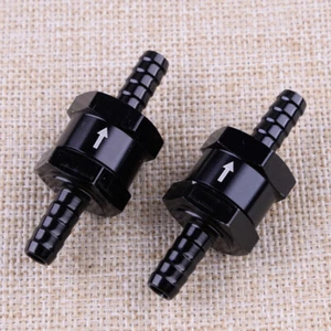 2pcs 3/8" 10mm Inline One Way Check Valve Fuel Diesel Gas Liquid No Return - Picture 1 of 3