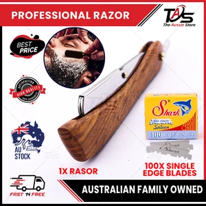 Barber Salon Straight Cut Throat Shaving Razor Shavette Rasoirs Rasoi Safety New - Picture 1 of 36