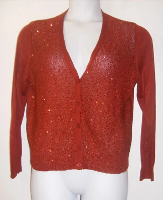 Apt. Cárdigan 9 Lentejuelas Rojo Talla XL Foto 1 de 3