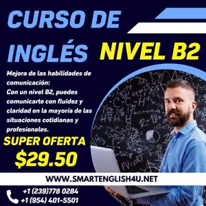 Curso de Ingles Nivel intermedio B2 Diseñado Bajo Standards MCERL, 100% Online - Picture 1 of 7