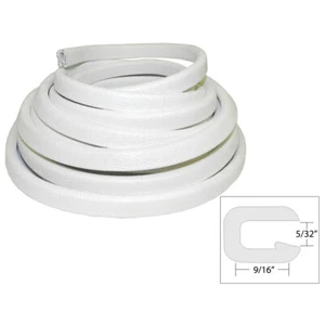 TACO Flexible Vinyl Trim - 5/32" Opening x 9/16"W x 25'L - White V30-1005W25-1 - Picture 1 of 1