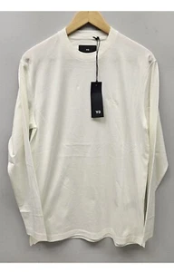 Adidas Y-3 Yohji Yamamoto Long Sleeve Off White T-Shirt / IV8231 / Size Medium - Picture 1 of 4