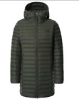The North Face Women’s Stretch Down Parka – Thyme, Three-Piece Hood, Slim Fit