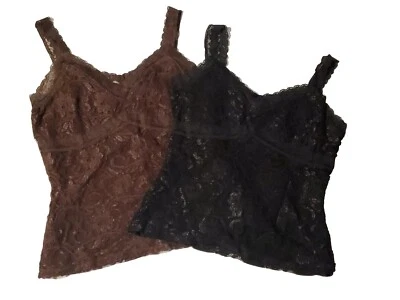 Valerie Stevens Med Lote De 2 Camisolas Sin Mangas Encaje Femenino Floral Capa  Foto 1 de 4