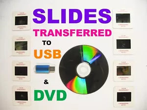 DIGITAL SCAN SLIDE TRANSFERS - (20) 35mm slides scanned to USB, DVD 4000 dpi! - Picture 1 of 5