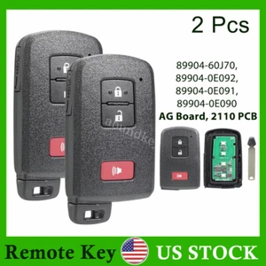 2 Smart Key Prox Remote Fob For Toyota Tacoma 2015 -2021 HYQ14FBA AG Board - Picture 1 of 8