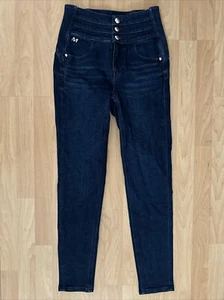 MISS SIXTY Size 26 Women’s NWOT Jeans Blue Attack High Waist Inseam 28” - Picture 1 of 12