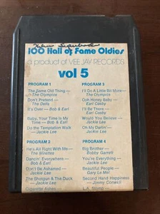 100 Hall of Fame Oldies 8-Track Tape Vee Jay Records Vol. 5 - Bild 1 von 6