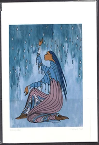 RAINMAKER Abstrakt von Manitoba Sioux Künstler Maxine Noel - Neu 6" x 9" Kunstkarte - Bild 1 von 1