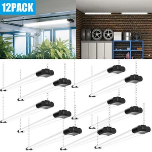 12 PACK 4FT LED SHOP LIGHT 6500K Daylight Fixture Utility Ceiling Lights Garage - Picture 1 of 11