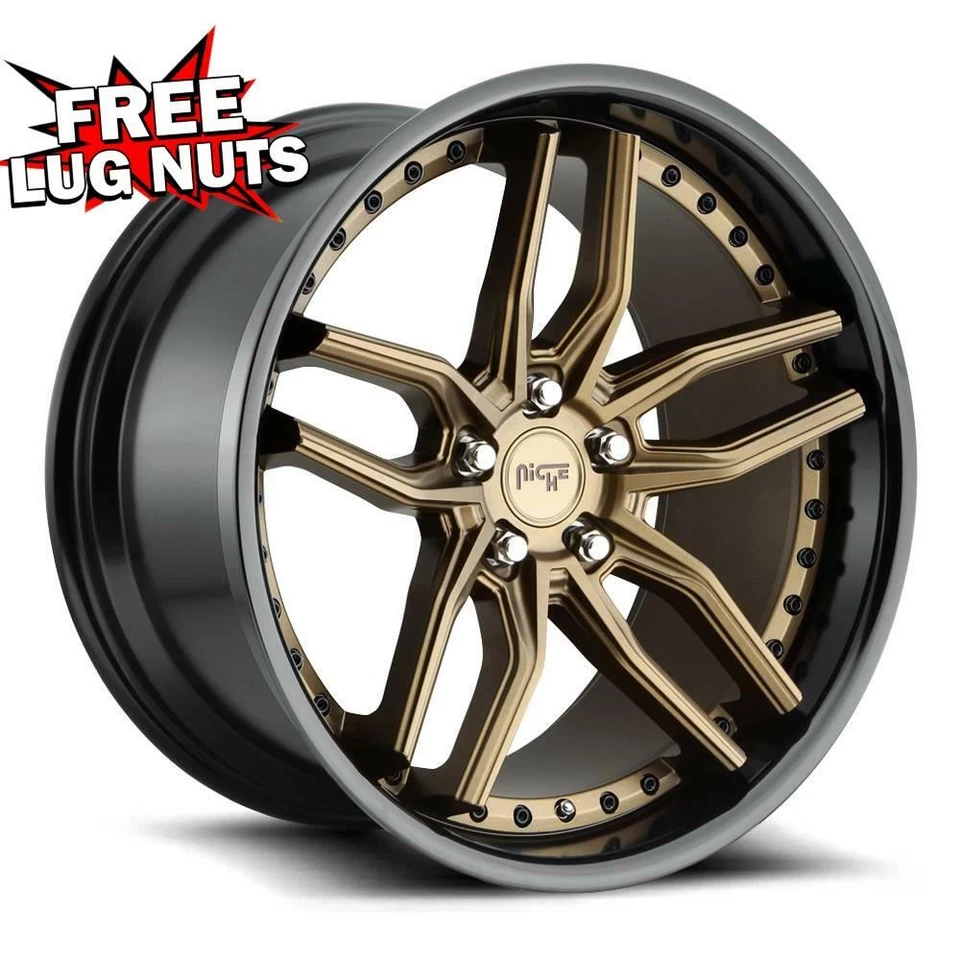 Rueda 19 pulgadas 19x8,5 NICHO 1 PIEZA M195 METHOS BRONCE NEGRO 5x120 +35 Foto 1 de 1