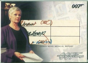 2007 The Complete James Bond  Medical Report Relic RC2 One World is Not Enough - Picture 1 of 2