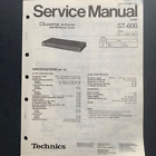 Technics St-600 Quartz Syntheizer Am/Fm Stereo Receiver Original Service Manual