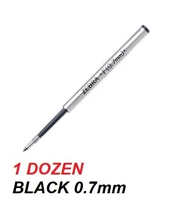 ZEBRA F-REFILL 0.7mm - 1 DOZEN BLACK - Bild 1 von 1