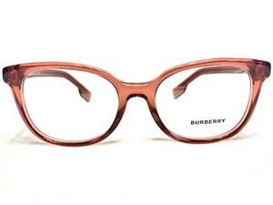 NEW Burberry BE2291 3796 Womens Transparent Red Square Eyeglasses Frames 51/17 - Picture 1 of 6