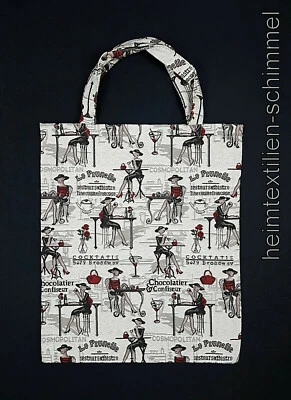 Einkaufstasche Jutebeutel Tragetasche GOBELIN Tasche Stoff Cityshopper PARIS