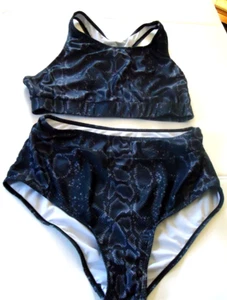 NEW Bikini Swimsuit Gray Women's Two-Piece Swimsuit Bikini Set size M - Picture 1 of 6