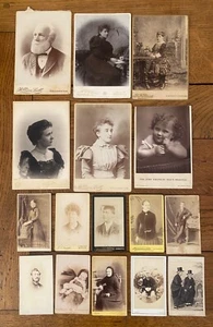 16 x Fotos de tarjetas de gabinete victoriano - Hombres Damas Moda Etc - Imagen 1 de 6