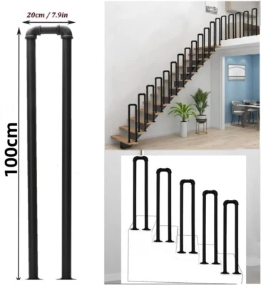 100cm Treppengeländer Handlauf Geländer Treppenhandlauf U-Design für Innen Außen - Bild 1 von 4