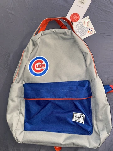 Herschel Supply Co Chicago Cubs MLB Outfield Nova Mid Volume Backpack Blue Gray Cover