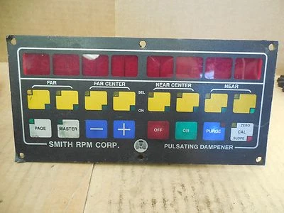 Smith RPM Corp Pulsating Dampener Operator Interface Keypad 1407-0035-1 Used - Image 1 of 3