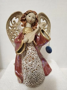 Roman, Inc Origins 9” Angel Figurine Playing Lute 2003 - Bild 1 von 14