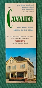 VTG 60s Cavalier Hotel Brochure Hampton Beach New Hampshire Woody's Superchrome - Picture 1 of 6