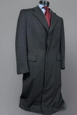 Abrigo Paul Stuart Lana Gris Espiga Hombre’s 40 L Foto 1 de 4