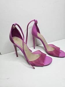 Aldo Bubble Gum Pink Stiletto High Heel Shoes Ankle Strap Size 7.5 - Picture 1 of 10