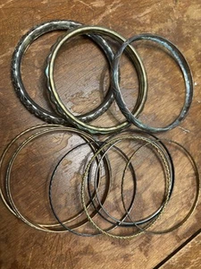 10 Stück Armreif Armbänder Metall silberfarben goldfarben - Bild 1 von 3