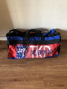 Tiger Claw Taekwondo Duffel Bag Red Blue White Martial Arts Karate Kim's White - Picture 1 of 10