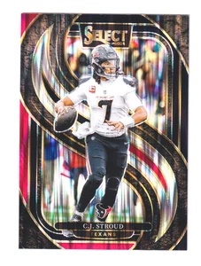 2024 Panini Select PREMIER LEVEL BLACK & RED SHOCK PRIZM #128 CK STROUD Texans - Picture 1 of 2